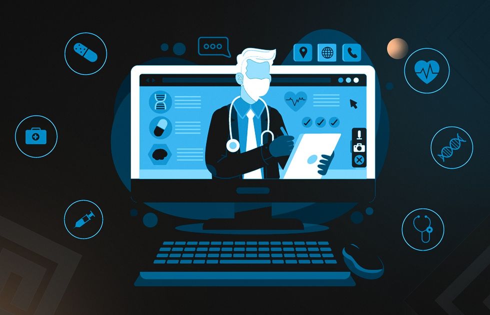 Digital Health Portal Illustration